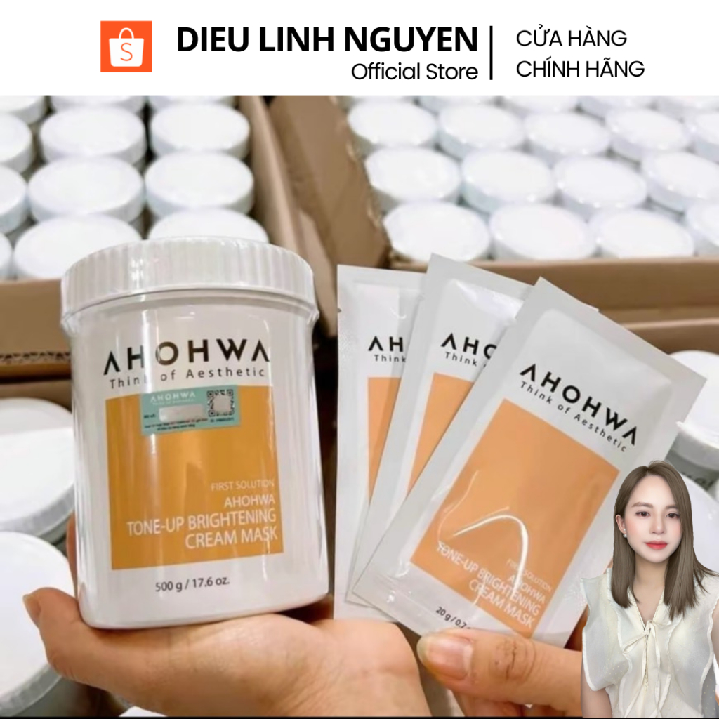 Mặt nạ kích trắng da mặt AHOHWA 20g-500g (ủ trắng)