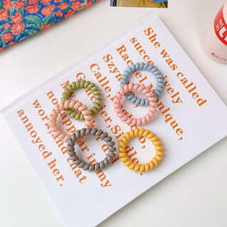 set 4 Dây cột tóc lò xo gam màu nhẹ nhàng