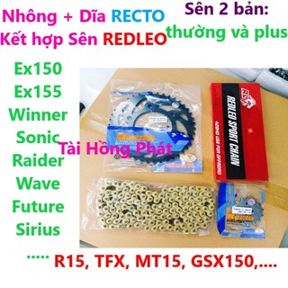 Sên Redleo + Nhông Dĩa Recto GẤP ZIN Các dòng xe, Sên Redleo Plus, Sên Thường - Taihongphat