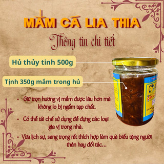 Mắm chua cá Lia thia - Thương hiệu Út Lớn - Chính gốc Đức Huệ - Chuẩn OCOP - Không mặn, không ngọt