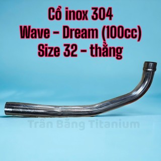 Cổ pô inox Wave Dream 100cc