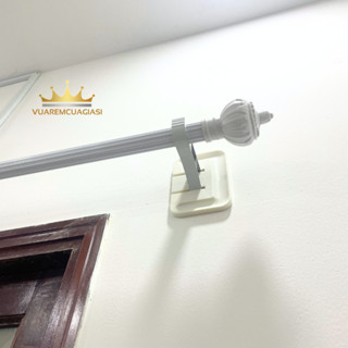 Thanh treo rèm cửa phi 28mm dùng giá đỡ và đế dán tường, không cần khoan đa năng tiện lợi vuaremgiasi