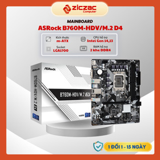 Mainboard ASRock B760M-HDV/M.2 2 khe ram DDR4 - chính hãng bảo hành 36 tháng