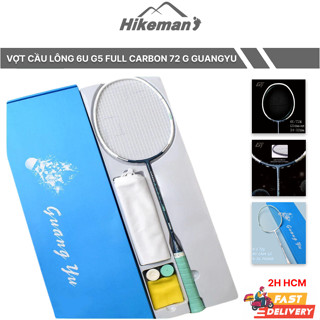  Vợt cầu lông full carbon Guang Yu 6U G5 siêu nhẹ 72g lực căng tối đa 13kg tặng kèm hộp đựng vợt túi bao tay chống xước 