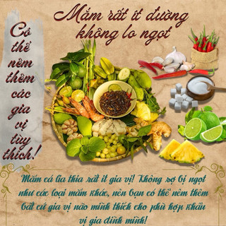 Mắm chua cá Lia thia - Thương hiệu Út Lớn - Chính gốc Đức Huệ - Chuẩn OCOP - Không mặn, không ngọt