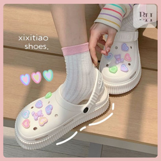 Dép Sục Nữ, Dép Cross Nam Nữ Đế Cao Stick Cute , Đa Dạng Stick Chống Trơn Trượt Kiểu Dáng Thời Trang TH8683