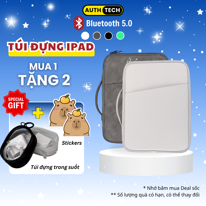 Túi Đựng IPad Chống Sốc, Túi Bảo Vệ Máy Tính Bảng Cao Cấp Nhiều Ngăn Tiện Lợi