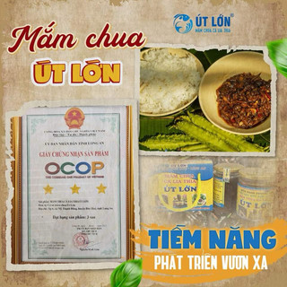 Mắm chua cá Lia thia - Thương hiệu Út Lớn - Chính gốc Đức Huệ - Chuẩn OCOP - Không mặn, không ngọt