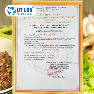 Mắm chua cá Lia thia - Thương hiệu Út Lớn - Chính gốc Đức Huệ - Chuẩn OCOP - Không mặn, không ngọt