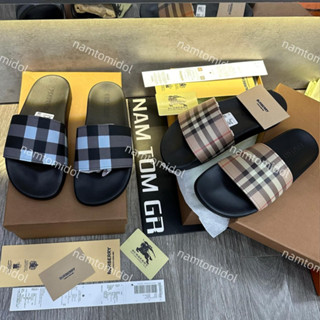 [ Ảnh thật + video Nam Tôm ] Dép lê nam quai cao su kẻ truyền thống lai au siêu nét 1:1 - Dép bbr cao cấp có hộp