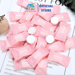Viên nén khăn mặt dạng viên kẹo, tiện lợi, nhỏ gọn thích hơp du lịch, dã ngoại, văn phòng