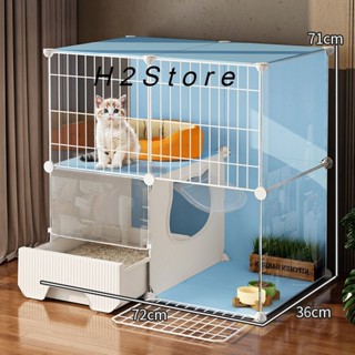 Bộ chuồng phối màu lạ mắt nhựa kết hợp sắt sơn tĩnh điện đa năng cho mèo, sóc, chim, ..