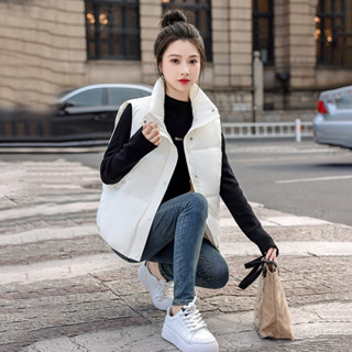 Áo Gile Nữ, Áo phao gile nữ siêu nhẹ mẫu mới áo khoác phao Hàn Quốc màu kem, đen, nâu - RUBY DESIGN