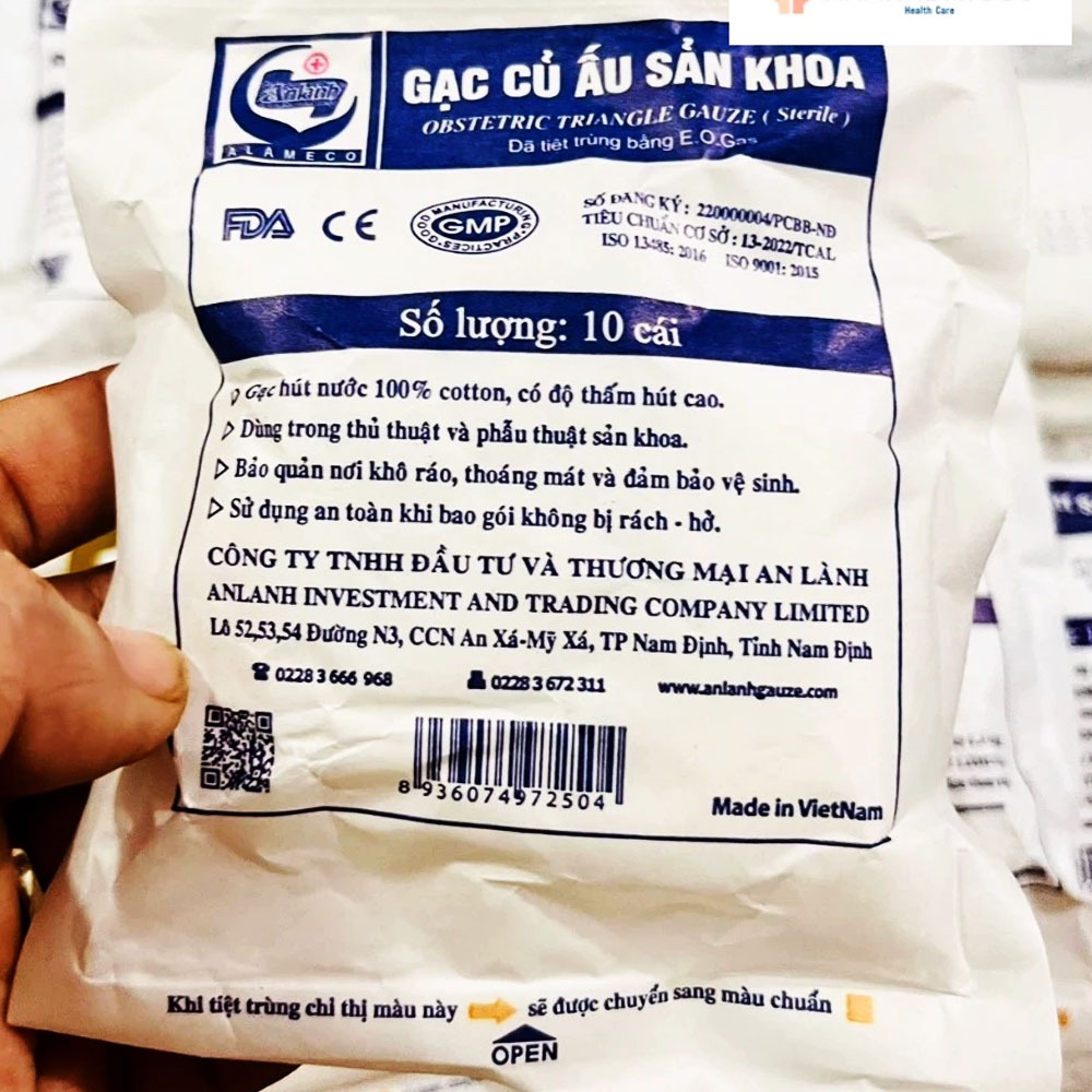 Gạc củ ấu An Lành dùng trong y tế - Gạc y tế