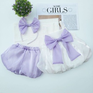 Bộ áo quần công chúa cho bé gái sơ sinh size 3-15kg, vải voan có lót lụa mềm mát, tặng kèm cài ngọc.