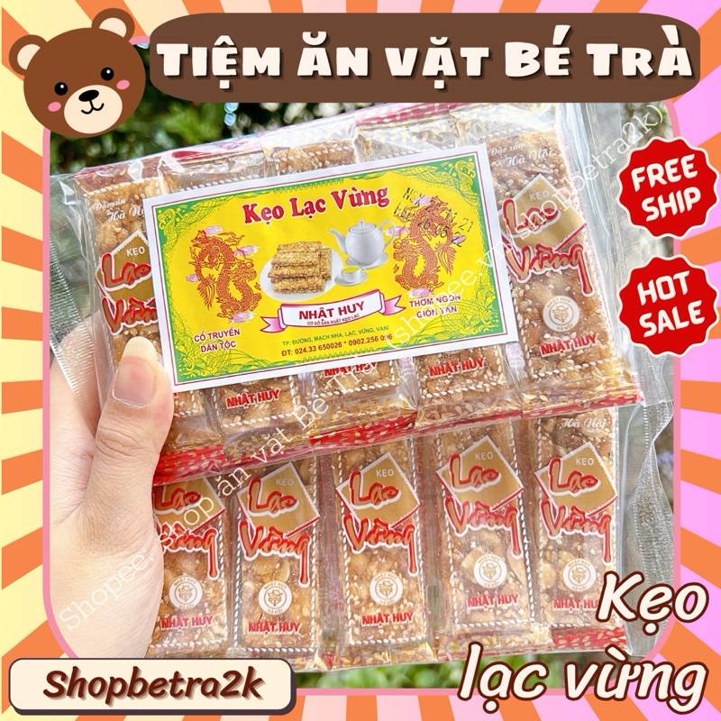 Kẹo lạc vừng thơm ngon, kẹo lạc trà đá [gói 10chiếc]