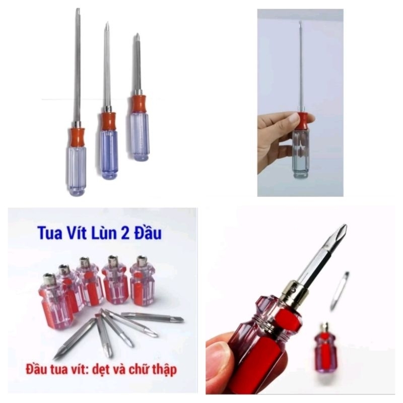 Tu vít cán trong 2 đầu đủ size