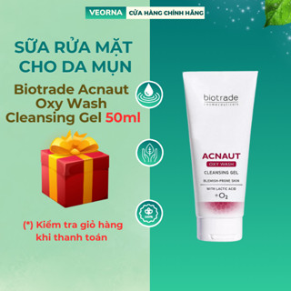 Sữa Rửa Mặt Cho Da Mụn Oxy Biotrade Acnaut Oxy Wash Cleansing Gel