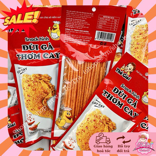 (Combo 10 gói) Snack hình đùi gà thơm cay, snack que cay