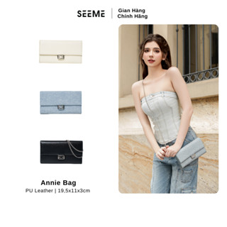Ví nữ dài có dây xích đeo chéo SEEME Annie Wallet