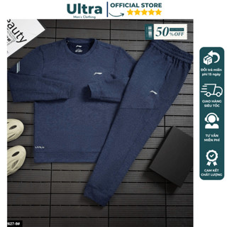 Bộ thể thao nam Adidas thu đông hàng hiệu cao cấp, set đồ nỉ nam mùa đông hàng hiệu siêu ấm thiết kế 2024 Ultra UD4-2627