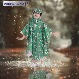 ÁO MƯA CÁNH DƠI CHO BÉ, Áo Mưa Cánh Dơi Xẻ Tà Cho Trẻ Em – Thương Hiệu Phương Nam