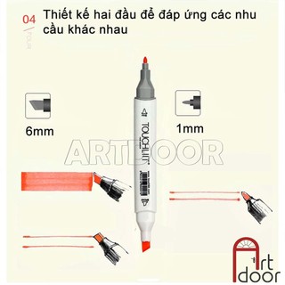 [ARTDOOR] Bút marker TOUCHLIIT 6 (số 0~120) diễn họa kiến trúc, đô thị, đồ án nội thất