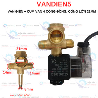 Van Từ Tính Van Điện Máy Nén Khí Không Dầu Chenhao Có Cụm Van Đồng Máy Bơm Hơi, Vandien