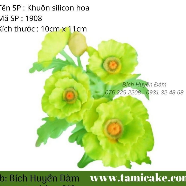 Khuôn silicon hoa 1908