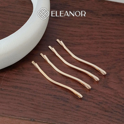 Set kẹp tóc nữ Eleanor Accessories kiểu dáng gợn sóng basic phụ kiện tóc set kẹp tăm 8281