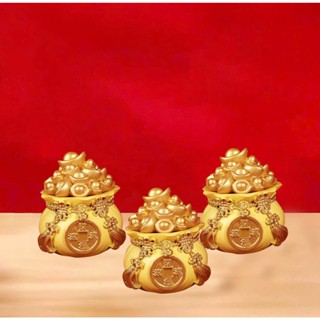 【Hwang Set 3 Hũ Đựng Muối Gạo Đầu Năm Mới - Trang Trí Bàn Làm Việc Decor Phòng Trang Trí Nhà