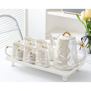 Bộ ấm chén sứ uống trà ,uống cà phê , pha trà , pha cà phê sang trọng cao cấp