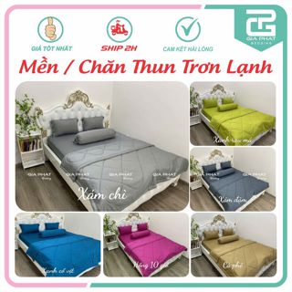 Chăn/ Mền thun lạnh Hàn Quốc 1 màu cao cấp KT: 1m2 x 1m8, 1m8 x 2m, 2m2 x 2m.