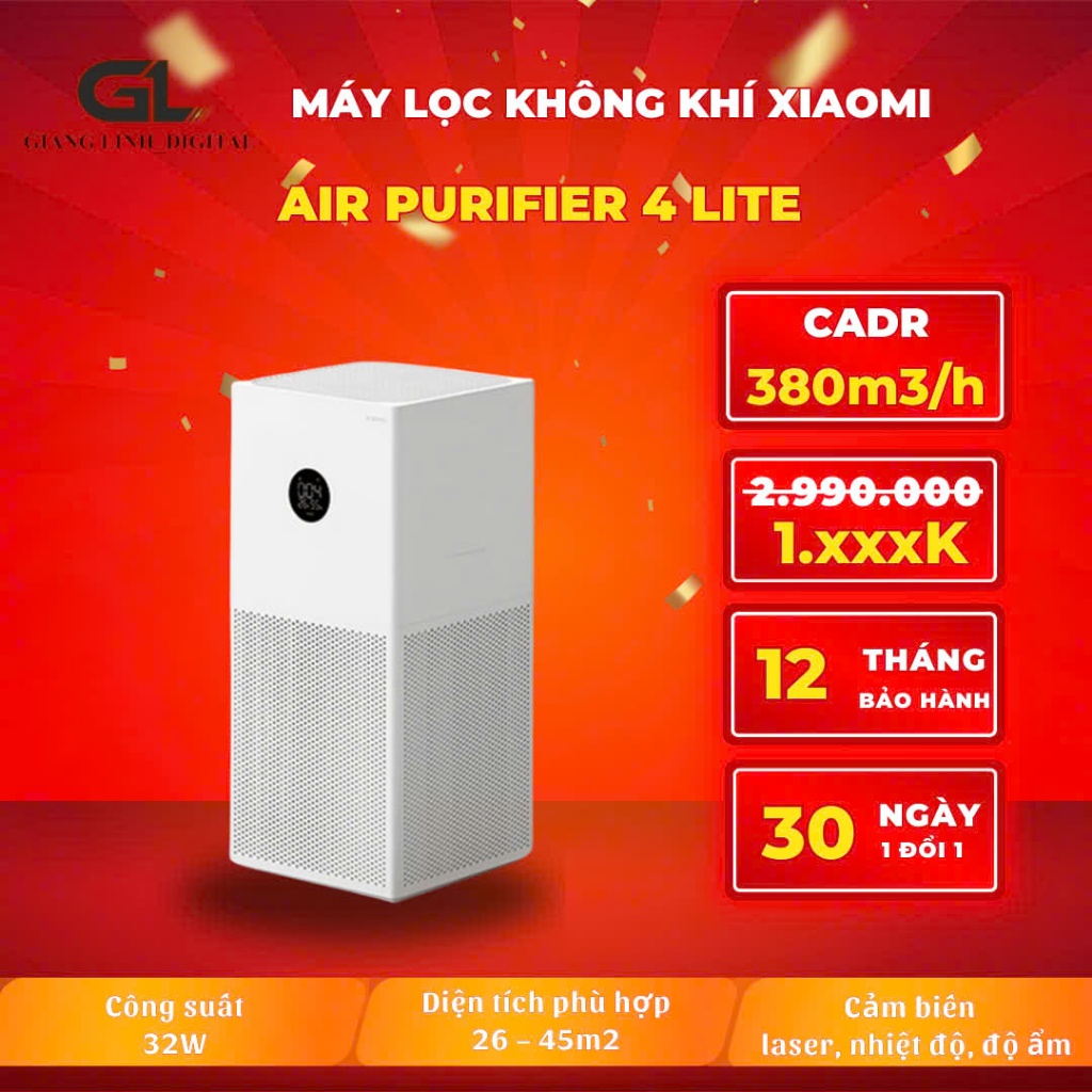 Máy lọc không khí Air Purifier 4 Lite QT  BH12th
