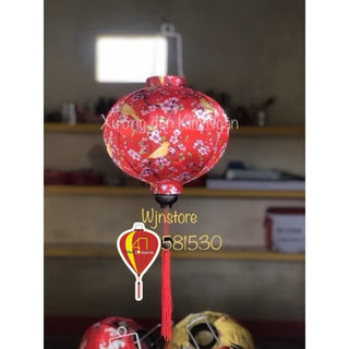 Đèn lồng hội an phi 3d  cực đẹp chuyên trang trí nhà cửa treo trung thu tết size(20cm)