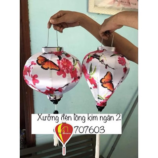 Đèn lồng hội an phi 3d  cực đẹp chuyên trang trí nhà cửa treo trung thu tết size(20cm)
