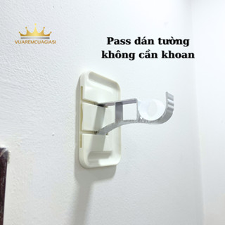 Đế dán tường, dán giá đỡ thanh treo rèm, tiện lợi không cần khoan tường ( không kèm theo giá đỡ ) vuaremcuagiasi