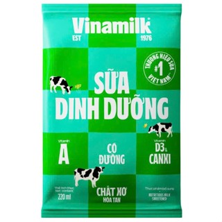 1 Bịch Sữa Tươi Tiệt Trùng Có Đường Vinamilk 220ml/Bịch