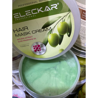 Dầu xả tóc olive Elecka 1000ml - Hấp dầu OLIVE Eleckar mẫu mới - Kem ủ