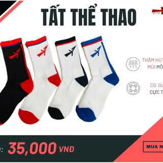 TẤT THỂ THAO SAO VÀNG CAO CỔ DÀNH CHO CẢ NAM VÀ NỮ FRESIZE