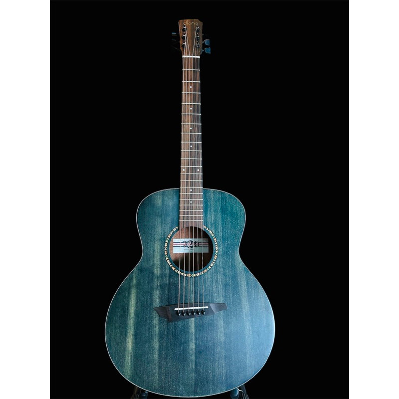 Guitar mini 3/4 Guitar Acoustic Dinana Guitar màu xanh