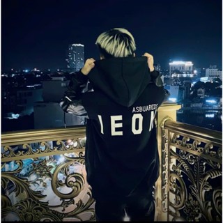 Áo Khoác Dạ Phối Da ICON DSQ Hàng Da PU cao cấp, đủ size 40-75kg