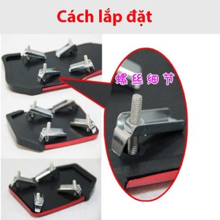 Ốp chân phanh ga côn cho xe số tự động (Màu bạc)