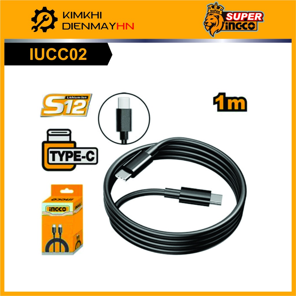 Dây cáp sạc type C sang type C INGCO IUCC02