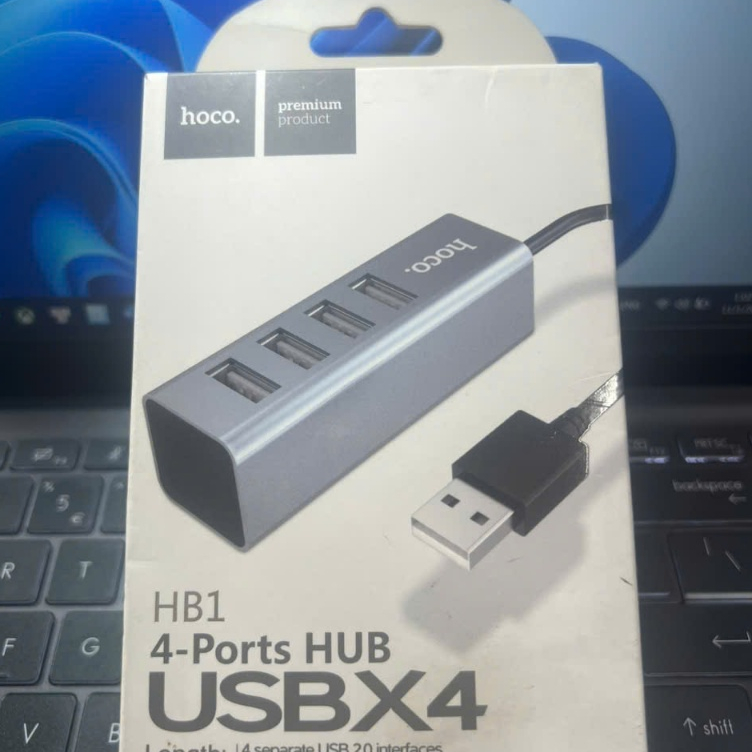 Hub HB1 hoco , jack chia ổ cắm usb , cổng chia jack cắm usb