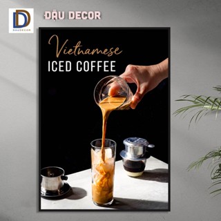 Tran canvas trang trí quán cà phê/ tranh coffee/ tranh quán cà phê- coffee/tranh treo tường có khung