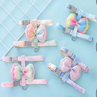 Dây Dắt Cún Thú Cưng Kèm Yếm Bò Cao Cấp Cho Chó Nhỏ Mèo Phốc Sóc Pitbull 1kg Đi Dạo Lớn Show Huấn Luyện Siêu Dài 7 Màu