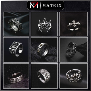 Nhẫn Chrome Heart Titan Màu Bạc - Phụ Kiện Nam Nữ Style Unisex - Nhẫn Nam Thời Trang Phong Cách Douyin Matrix