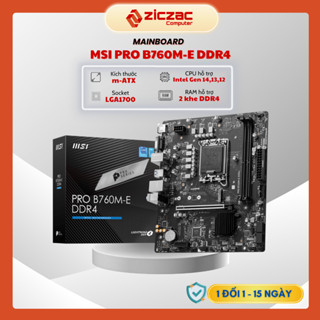 Mainboard bo mạch chủ MSI PRO B760M-E DDR4 2 khe ram - BH 36th chính hãng