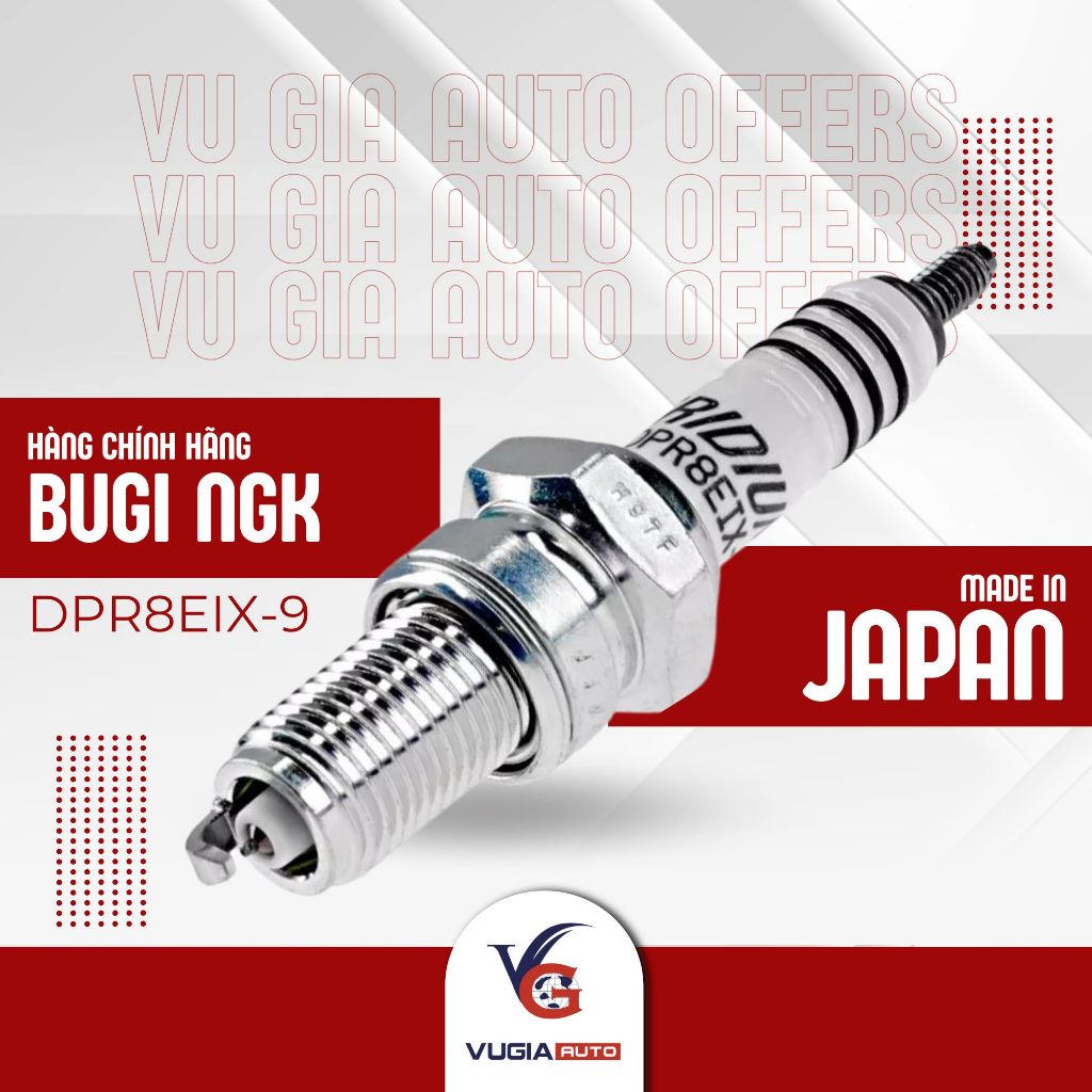 Bugi Iridium NGK DPR8EIX-9 [HÀNG CHÍNH HÃNG] dùng cho PKL